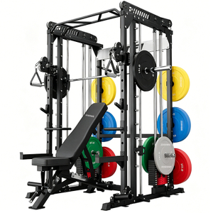 Силовая стойка M1 PRO Red Black Smith Machine для домашнего спортзала