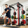 Силовая стойка M1 PRO Red Black Smith Machine для домашнего спортзала